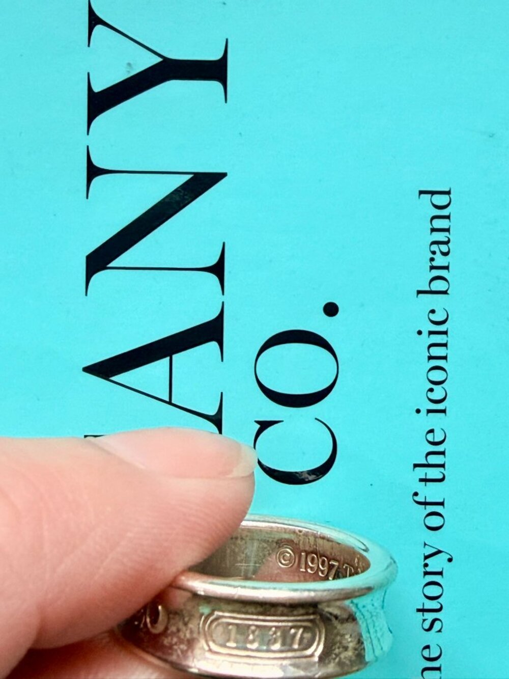 Tiffany & Co. 1837 Sterling Silver Band Ring - Picture 4 of 8